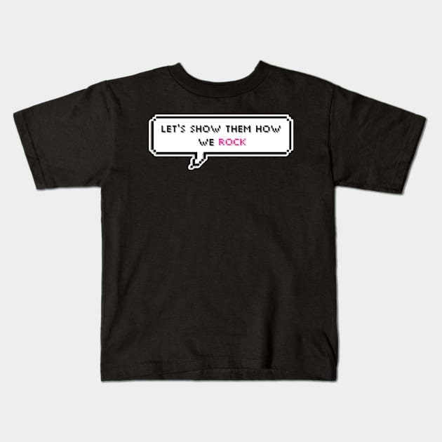 Let's show them how we rock - ROCK STAR - Stray Kids Kids T-Shirt by mrnart27